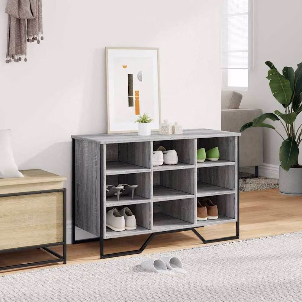 Berkfield Home Grey Sonoma Shoe Cabinet W/D/H: 90 x 38 x 61.5 cm – 3