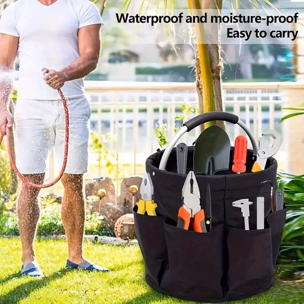 FLAVORA 17L Multifunctional Cleaning Caddy and Garden Tools Bag in Black – 4