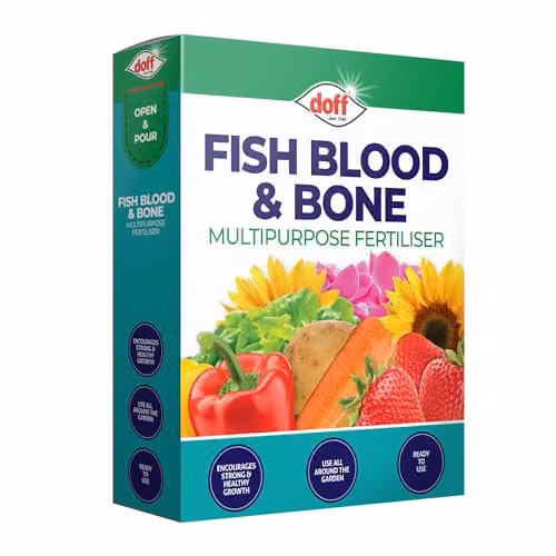 Doff Organic Fish, Blood and Bone Fertiliser, 2 kg, Blue