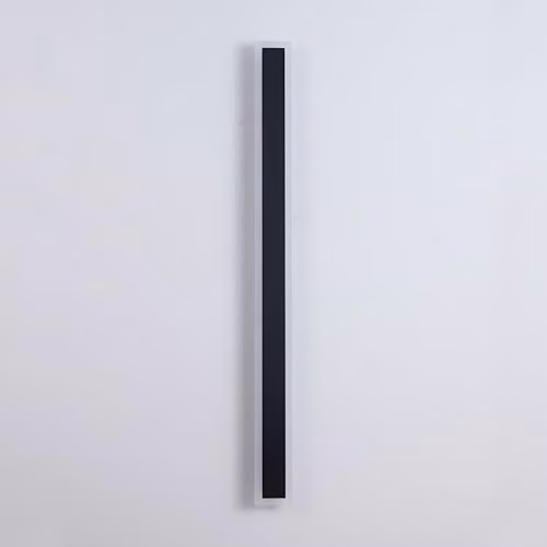 ENER-J Modern Outdoor LED Wall Light, 24W, IP65 Waterproof, CCT Colour Changing and Dimmable with Remote Control, Black, W: 100 cm – 3