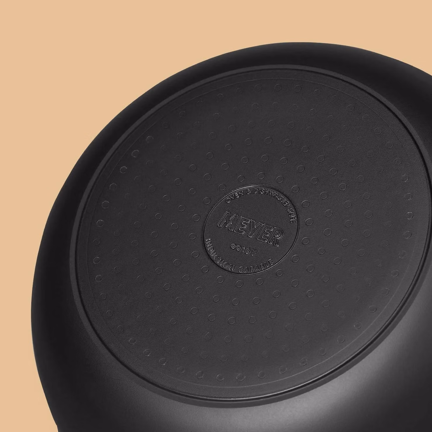 Meyer Accent Ultra Durable Non Stick Saucier Pan, Induction Suitable, Black, Diameter: 22 cm – 4