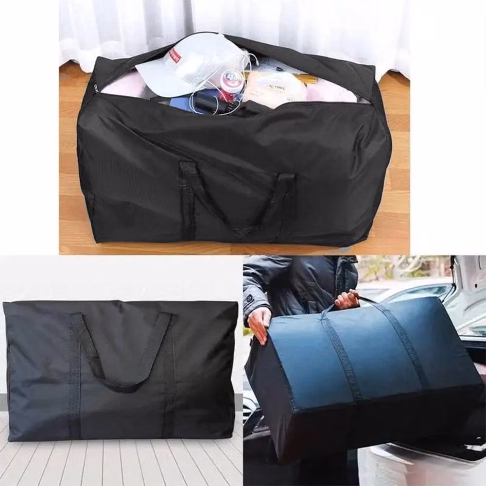 EONLION 4-Piece Extra Large 180L 600D Oxford Fabric Clothes Storage Bags in Black, W: 100 cm – 3