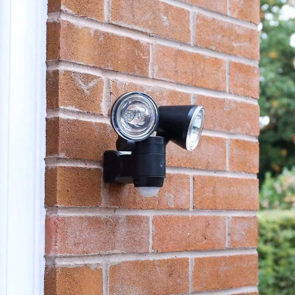SPETLEK Adjustable Motion Sensor Wall Flood Light Pack of 3, Black – 4