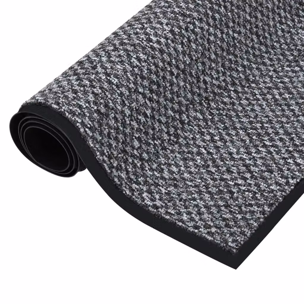 Berkfield Home Grey Non-Slip Rectangular Doormat W: 60 cm, D: 80 cm – 4