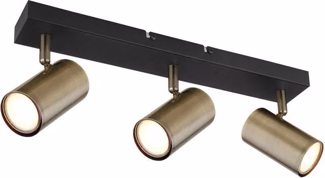 Netlighting Robby Modern Ceiling Spotlight Bar in Matt Black with 3x GU10 Sockets – 1