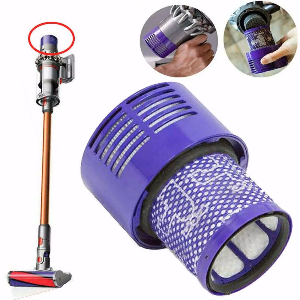 FLAVORA 4x Filter Set for Dyson V10 Cyclone SV12, Purple – 6