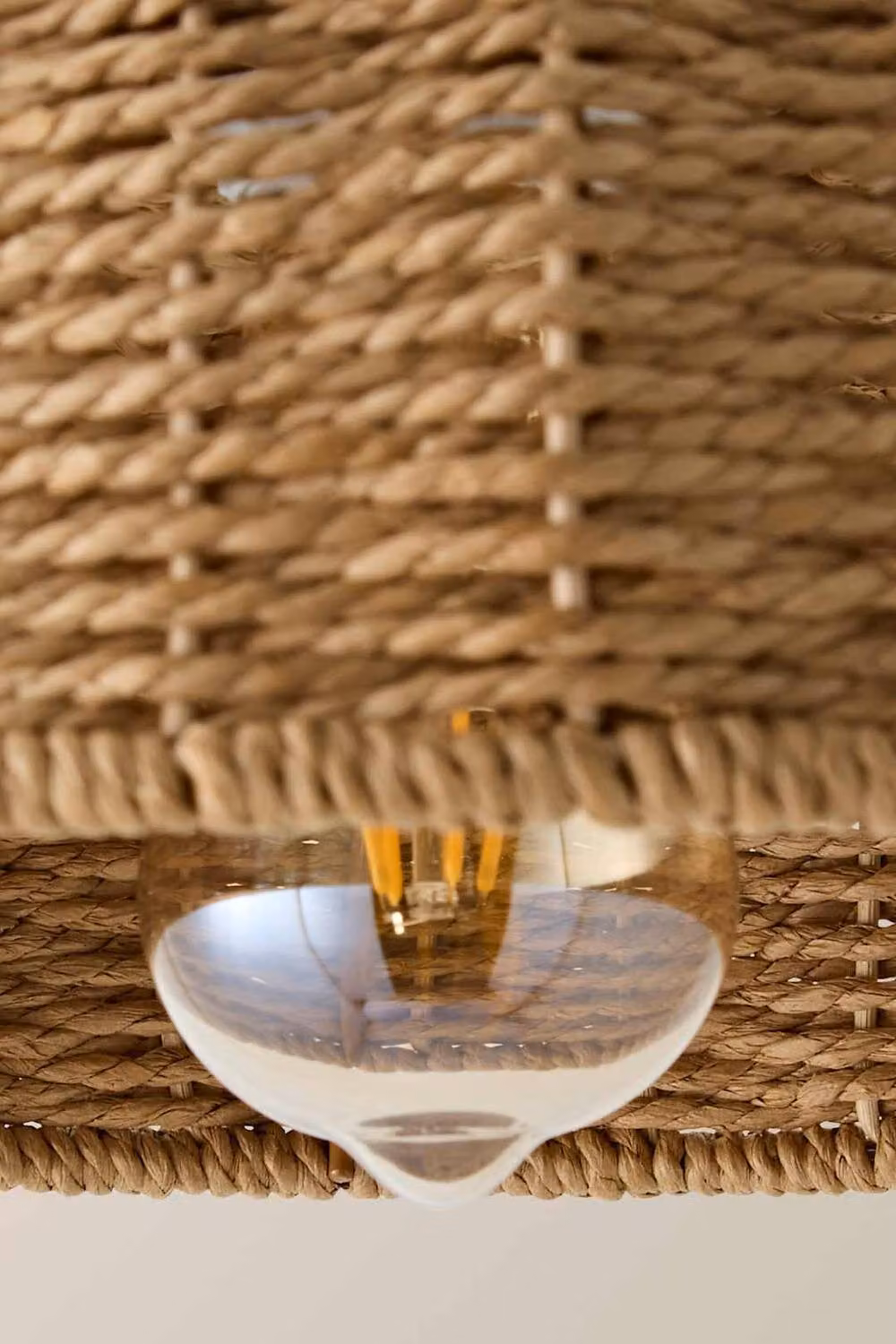 ValueLights Neveah Brown Natural Rattan Dome Pendant or Floor Lamp Light Shade – 3