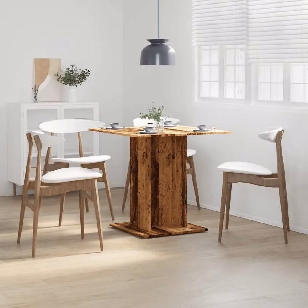 Berkfield Home Square Dining Table in Brown, W/D/H: 80 x 80 x 75 cm – 2