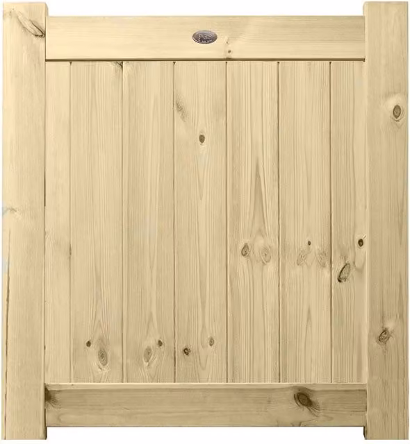 Premier Garden Supplies URBAN Interlocked Tongue Groove Pressure Treated Tanalised Garden Gate with Fully Boarded Top, Width: 90 cm