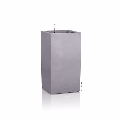 Lechuza Canto Self Watering Plant Pot, Stone Grey, H56 x W30 x D30 cm