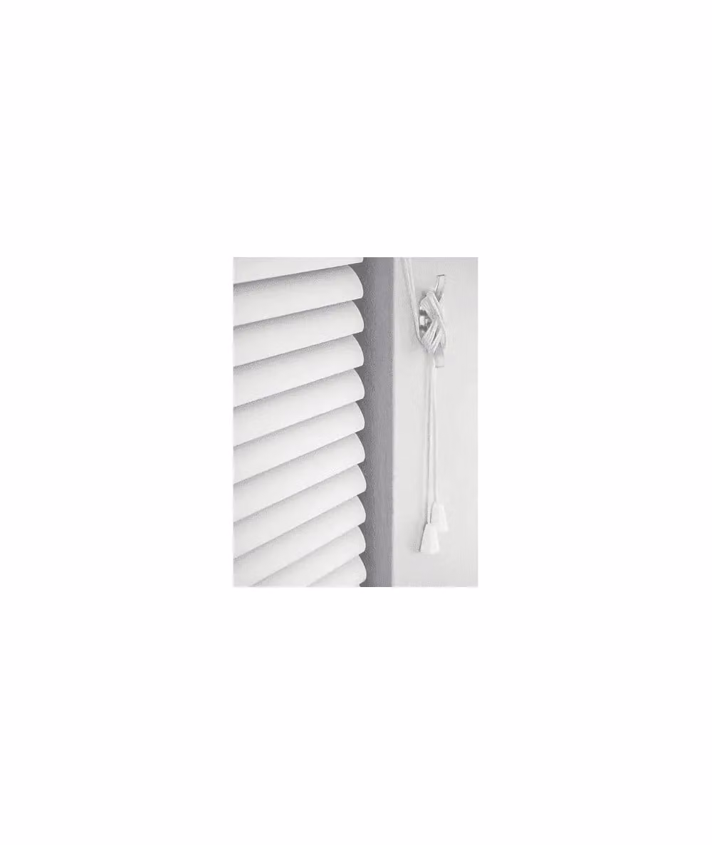 New Edge Blinds White PVC Venetian Blind with 25mm Slats, W: 55 cm, H: 152 cm