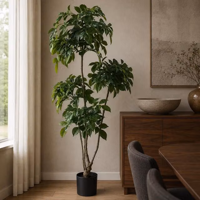 Leaf Realistic Artificial Radermachera Tree in Green, Height: 150 cm