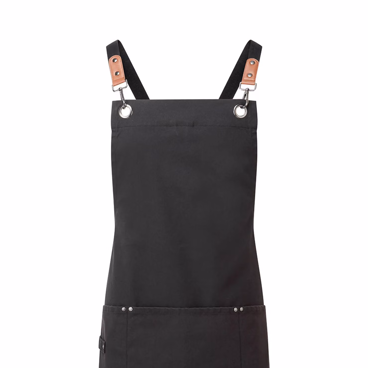 Premier Cross Back Bib Apron in Black – 2