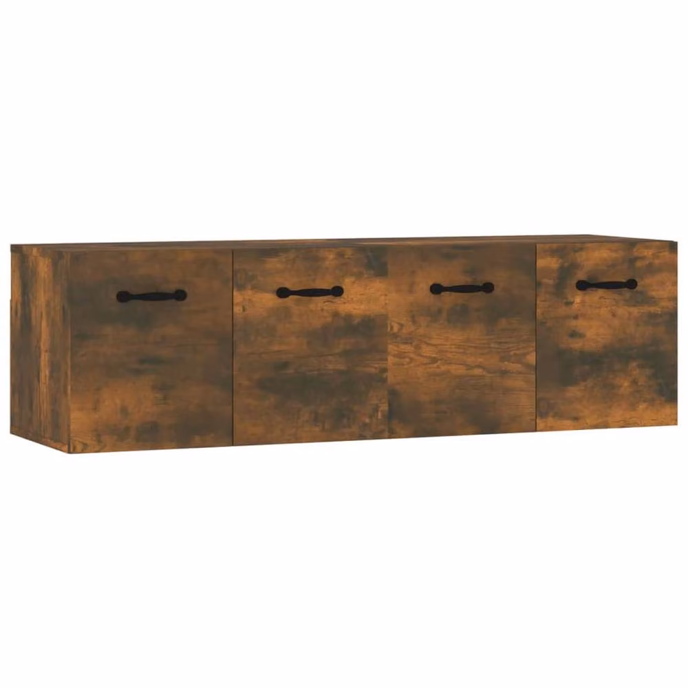 Berkfield Home Set of 2 Wall Mounted Cabinets in Smoked Oak Brown, W: 80 cm, D: 35 cm, H: 36.5 cm – 2