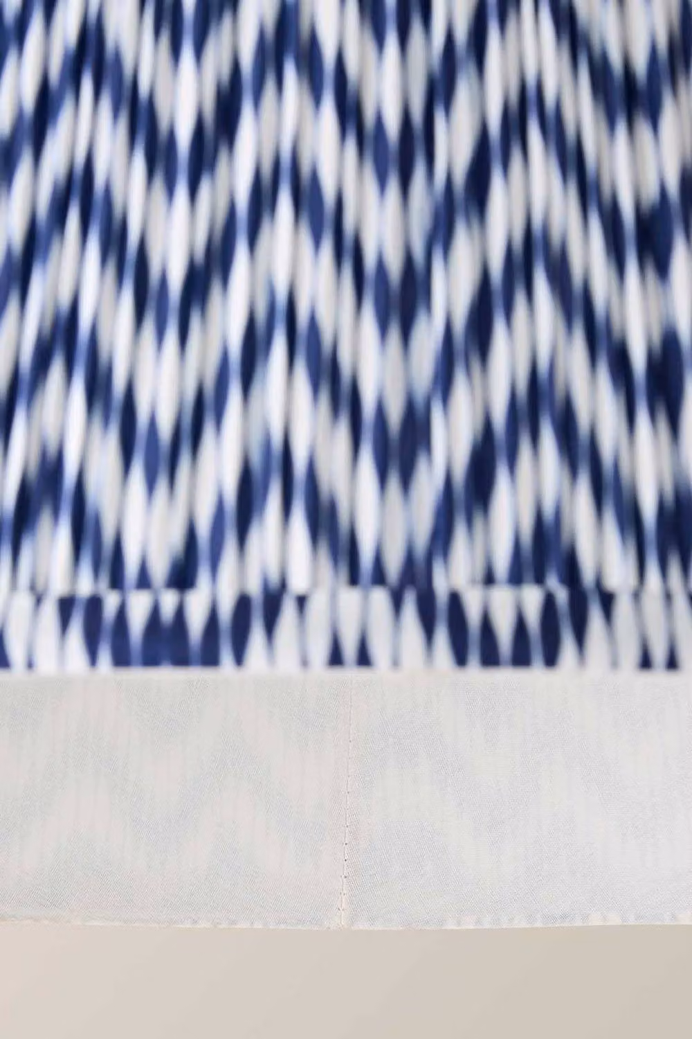 ValueLights Saffira Small Pleated Chevron Taper Easy Fit Pendant Lamp Shade and Bulb in Blue – 4