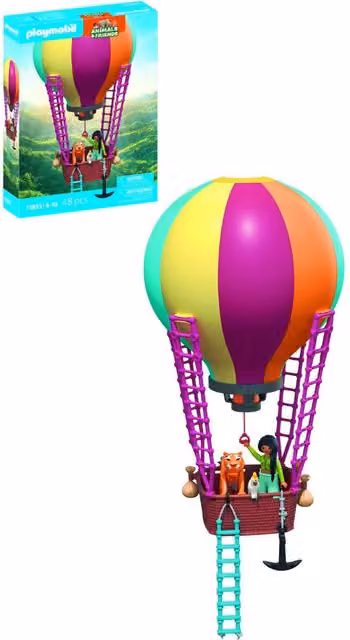 Playmobil Balloon Ride Toy Set in Red and Multicolour