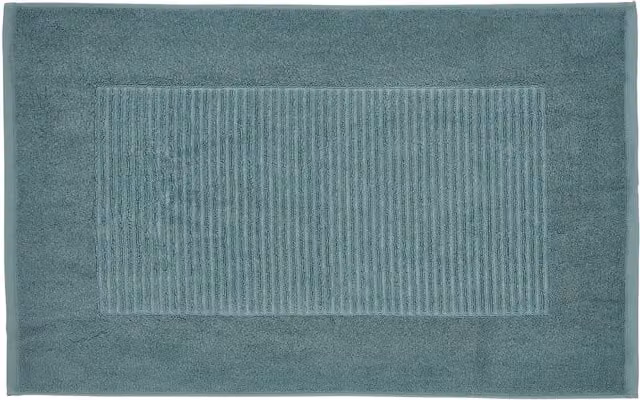 Bedeck 1951 Alessa Cotton Bath Mat, Blue/Turquoise