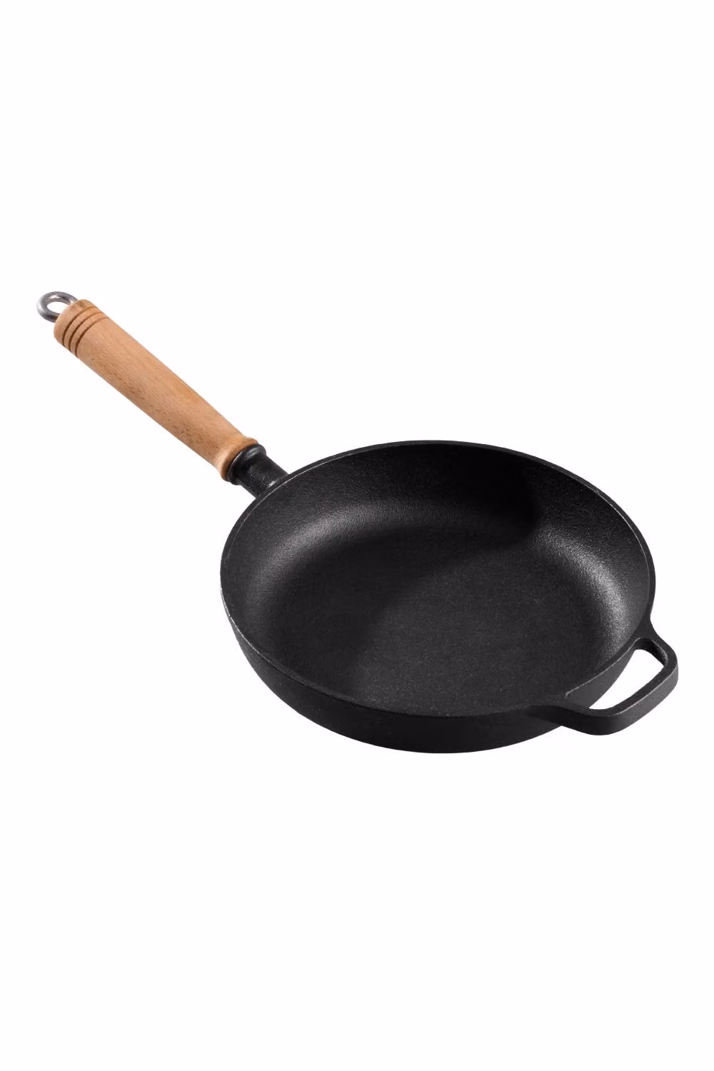 Garden Sanctuary Round Cast Iron Frying Pan with Removable Handle in Black – 2