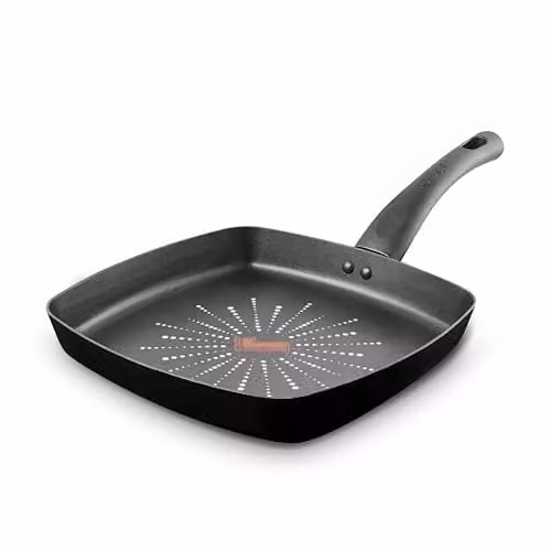 Tower T700307 SmartStart Classic 26cm Aluminium Non-Stick Grill Pan, Black – 1