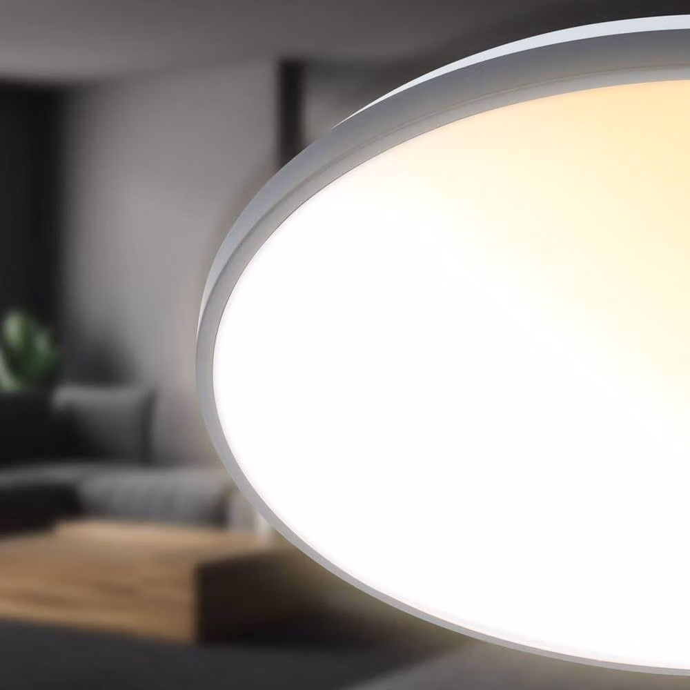 Briloner Anthracite Round LED Ceiling Light with Remote Control and CCT Dimming, Grey – 3