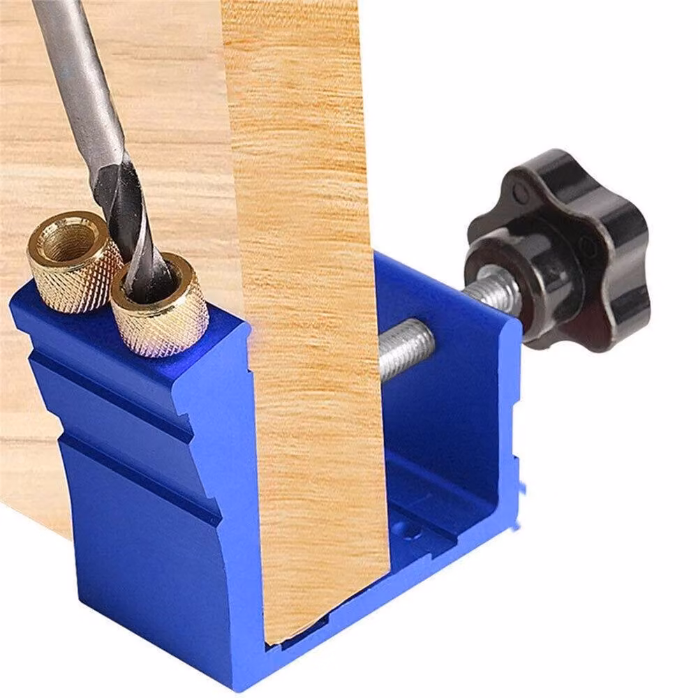 SPETLEK Pocket Hole Jig Kit with Dowel Drill and Joinery Screw Woodwork Tool, Blue – 5