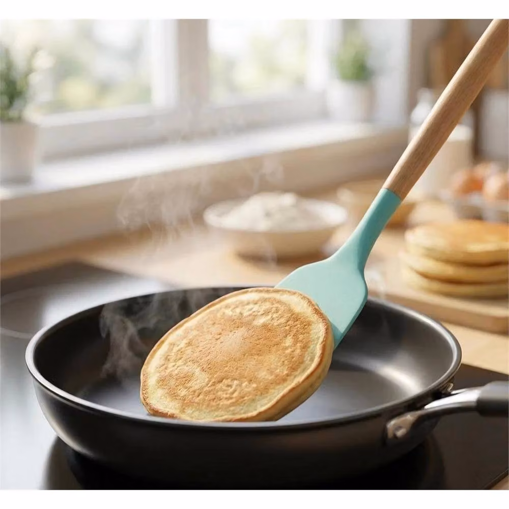 Nordara 12 Piece Green Silicone and Wood Kitchen Utensil Set – 2