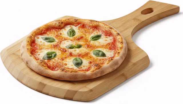 Magna Retail Bamboo Rectangular Pizza Peel and Serving Platter, Brown, Diameter: 30.5 cm