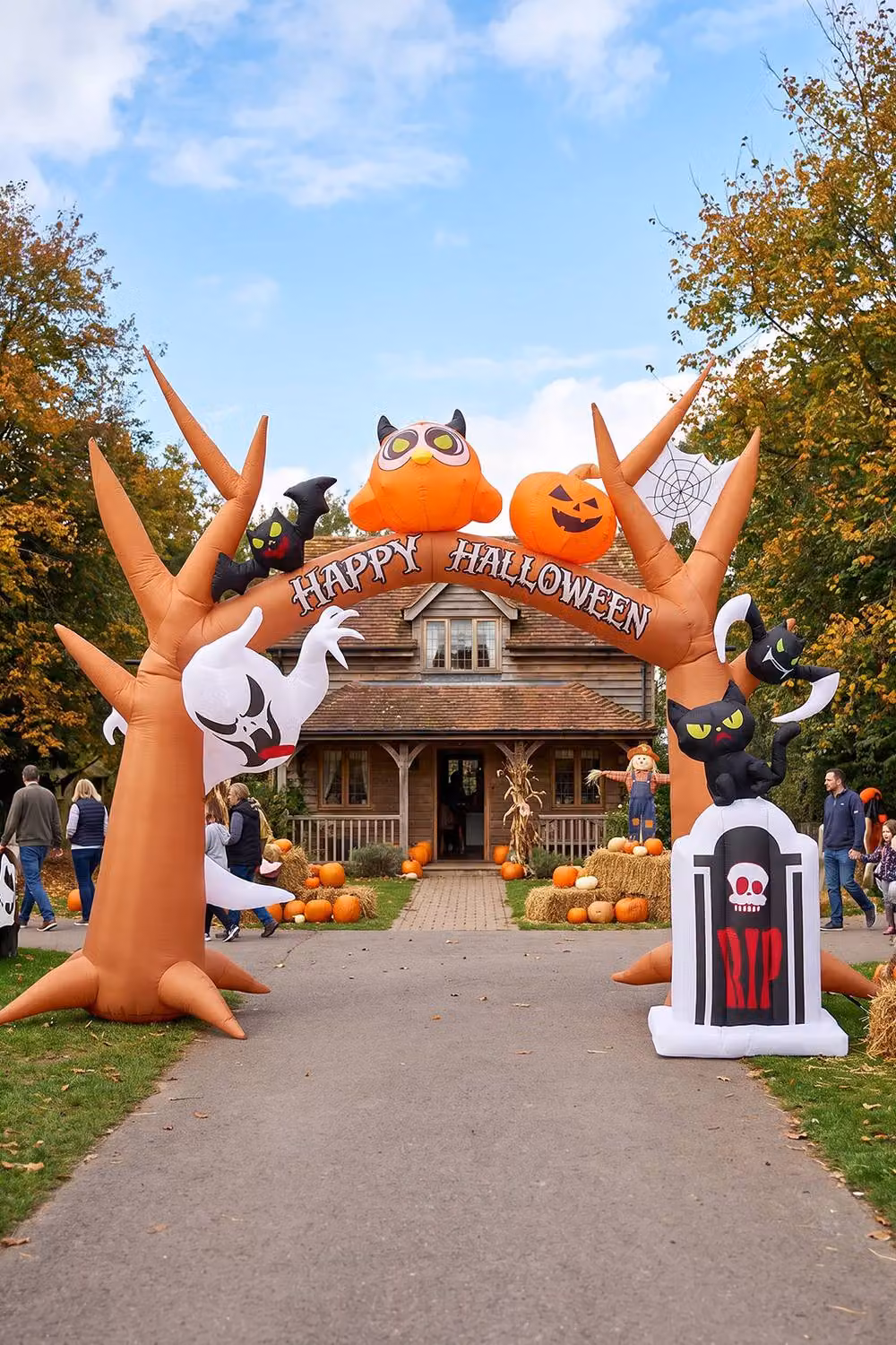 Garden Sanctuary 9FT Halloween Inflatable Archway with LED Lights in Multicolour – 2