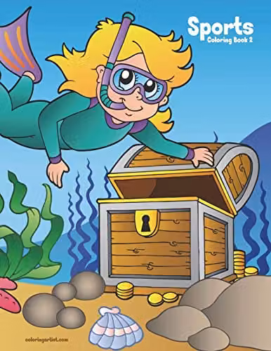 Sports Coloring Book 2: Volume 2 Multicolour Childrens Activity Book by Createspace