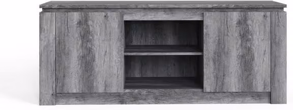 GFW Canyon Modern 2 Door TV Unit in Matt Charcoal Grey