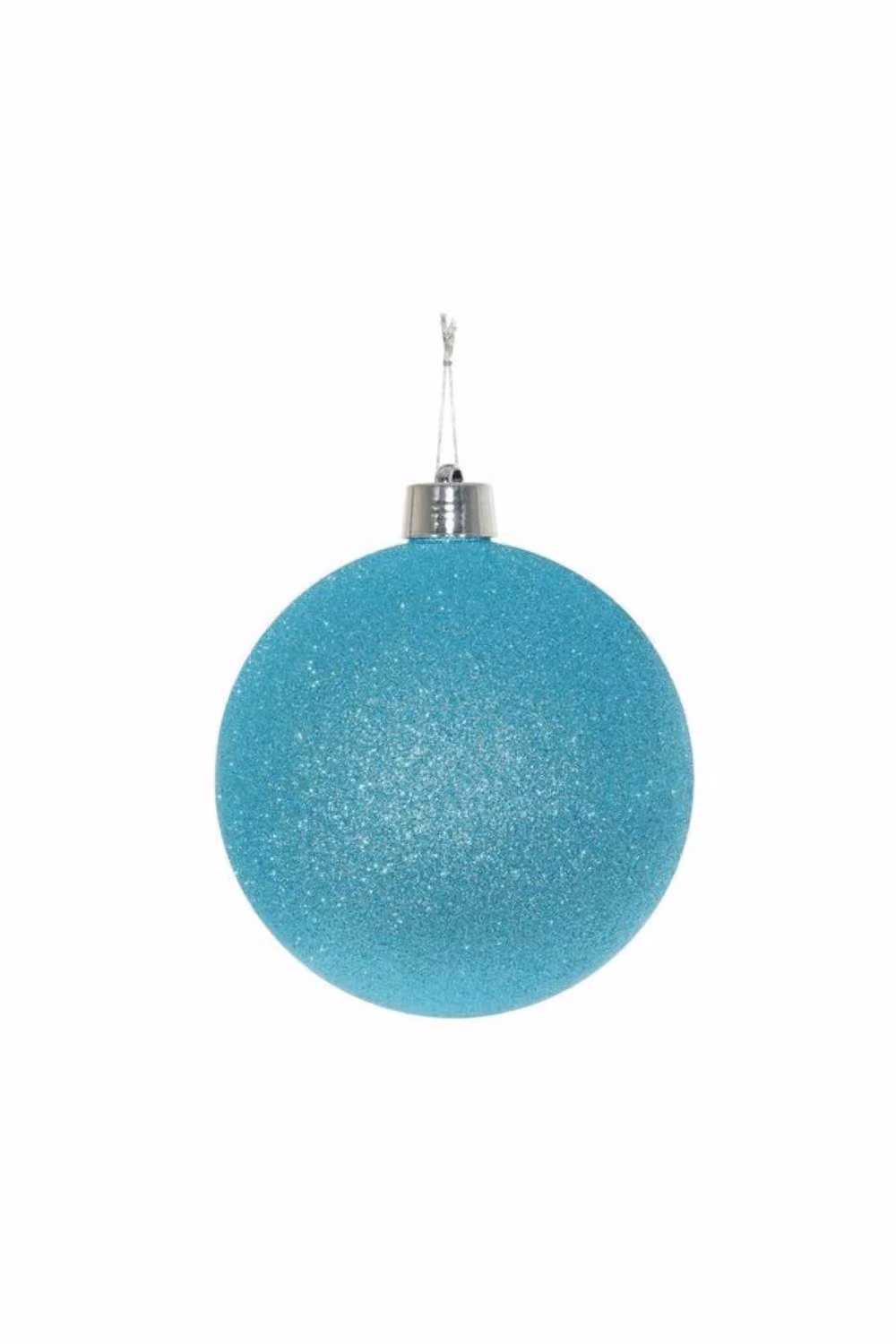 KDMD Turquoise Glitter Shatterproof Round Christmas Bauble, Diameter: 20 cm – 2