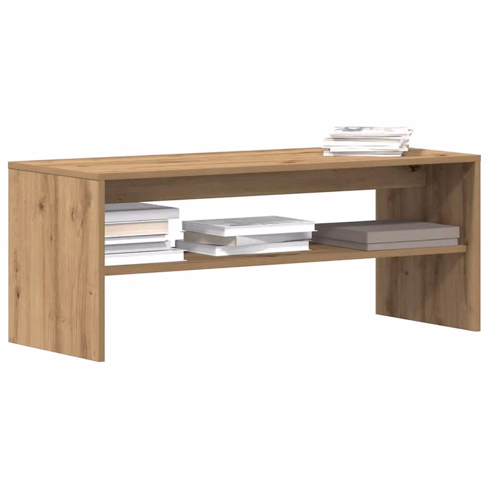 Berkfield Home Artisan Oak TV Cabinet in Brown, W/D/H: 100 x 40 x 40 cm – 2