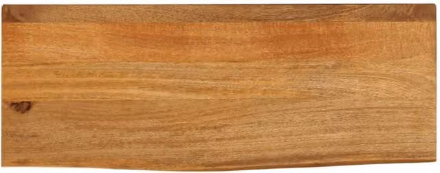 Berkfield Home Rustic Live Edge Solid Mango Wood Table Top, Brown, W: 70 cm, D: 40 cm, H: 2.5 cm