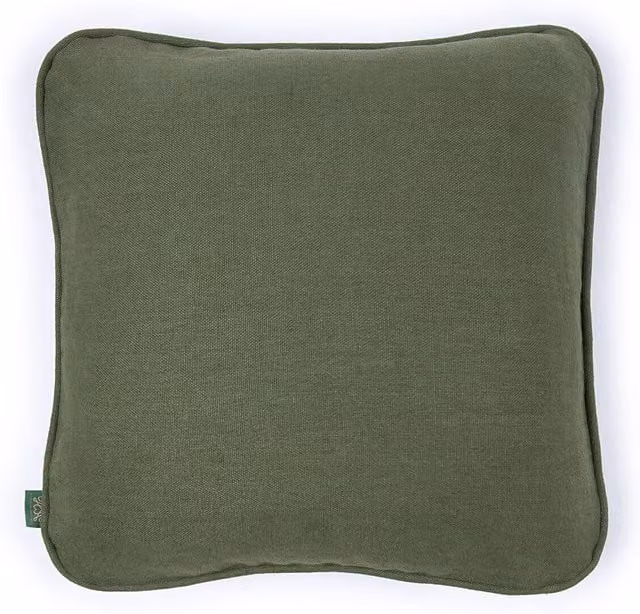 House of Hackney Heavenly Hemp Medium Curved Cushion in Green