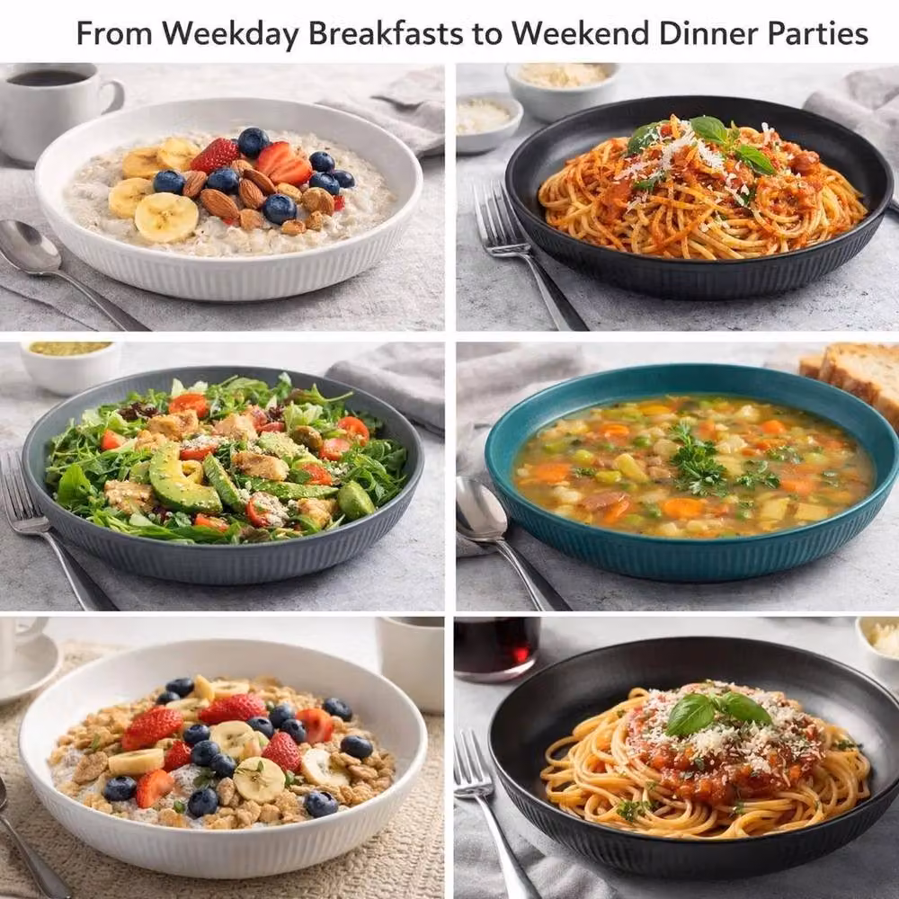 Kelvenix Multicolour 4-Piece Pasta Bowl Set for Children – 4