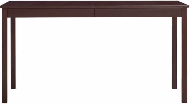 Berkfield Home Rectangular Pinewood Dining Table in Dark Brown, W/D/H: 140 x 70 x 73 cm – 1