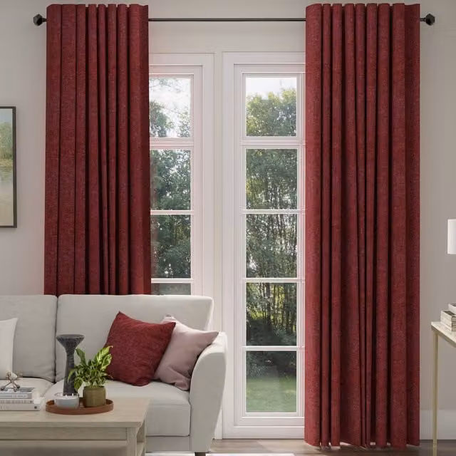 ANTE DECOR Olympus Made To Measure Blackout Curtains in Mulberry Silver