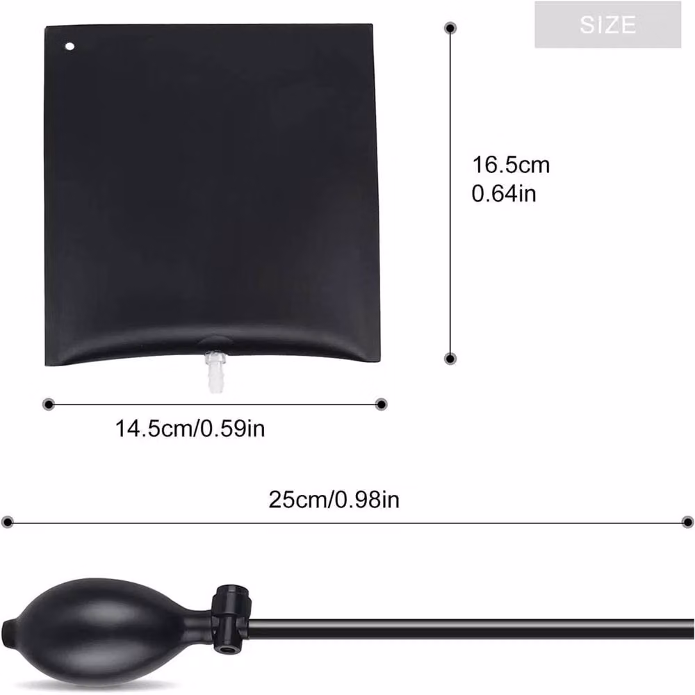 Nordara 4-Piece Inflatable Air Wedge Lifting Bag Door and Window Leveling Tool, Black – 2