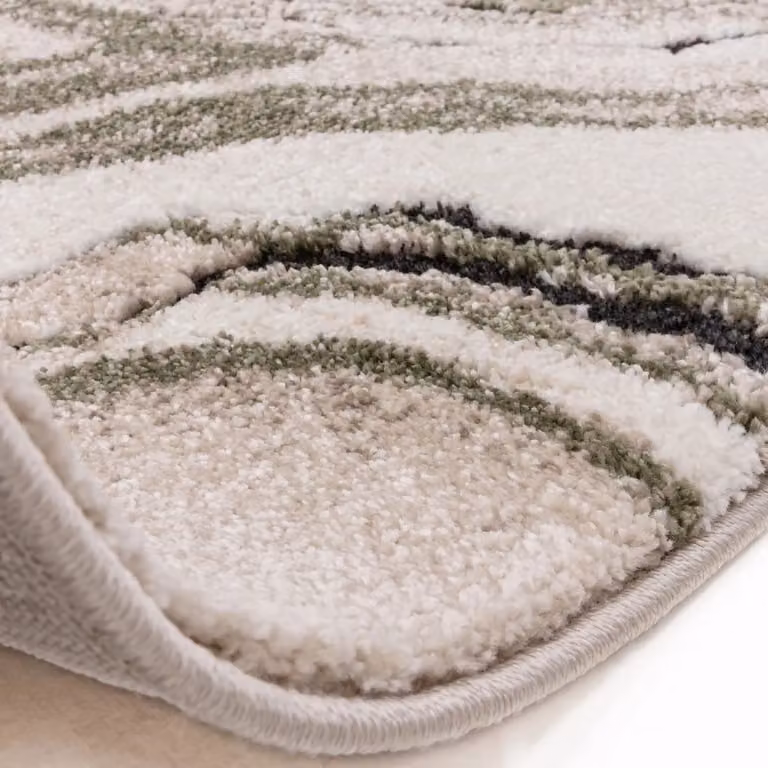 The Rug Shop UK Abstract Modern Beige Stain Resistant Easy Care Area Rug W: 200 cm, D: 290 cm