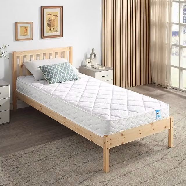 Home Treats White Single Hybrid Memory Foam and Pocket Sprung Mattress, W/D/H: 90 x 190 cm