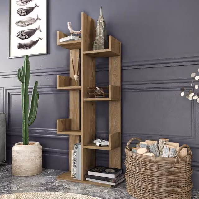 Decorotika Luisa Bookshelf in Oud Brown