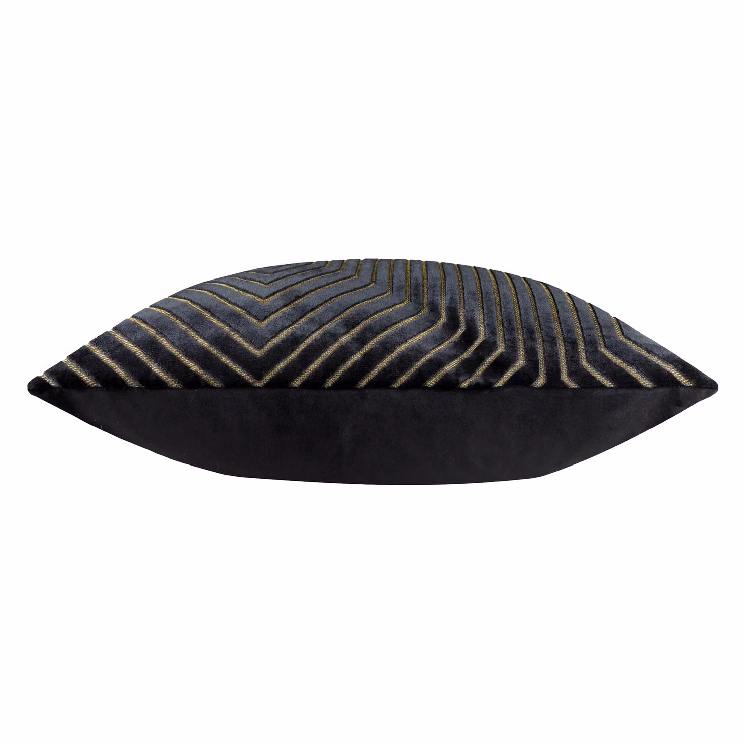 Paoletti Evoke Black Velvet Square Cushion with Polyester Filling, 55 x 55 cm – 3