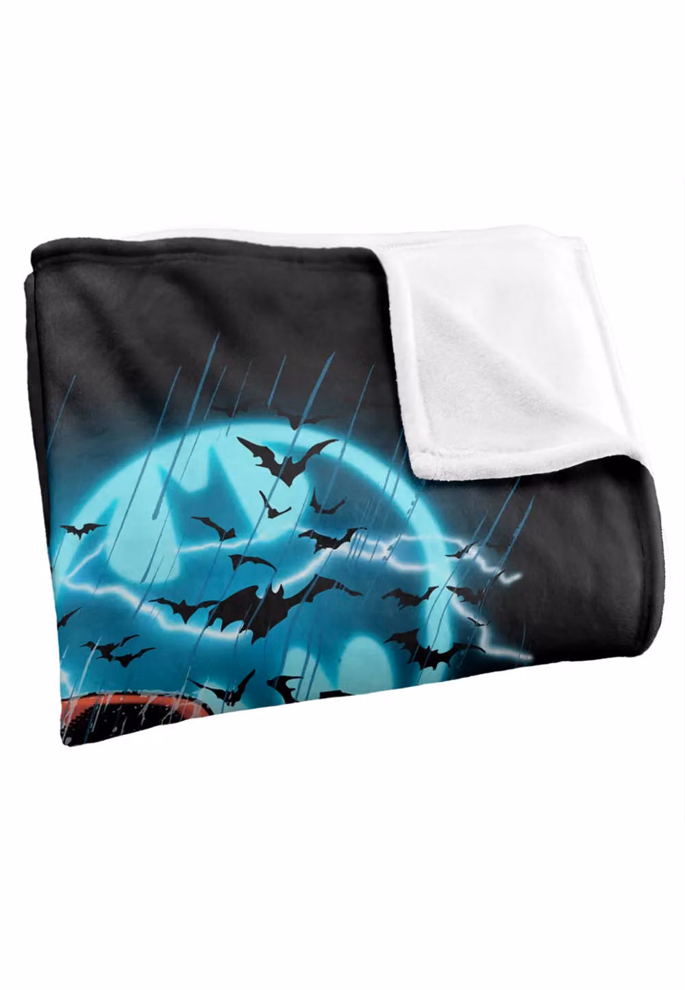 DC Comics Batman Stormy Knight Blanket in White, W: 152 cm, D: 127 cm – 2