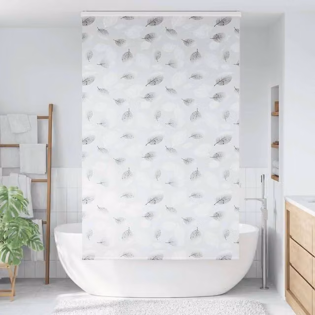 Berkfield Home Grey Opaque Shower Roller Blind with Cassette, W/H: 140 x 240 cm