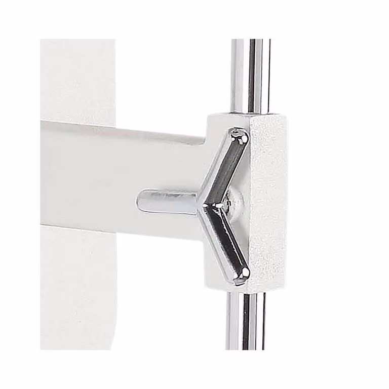 Netlighting Habana Telescopic Wall Lamp without Shade, E27, Matt White and Chrome