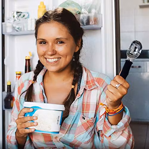 Joeji's Kitchen Stainless Steel Ice Cream Scoop with Trigger Release in Silver – 6