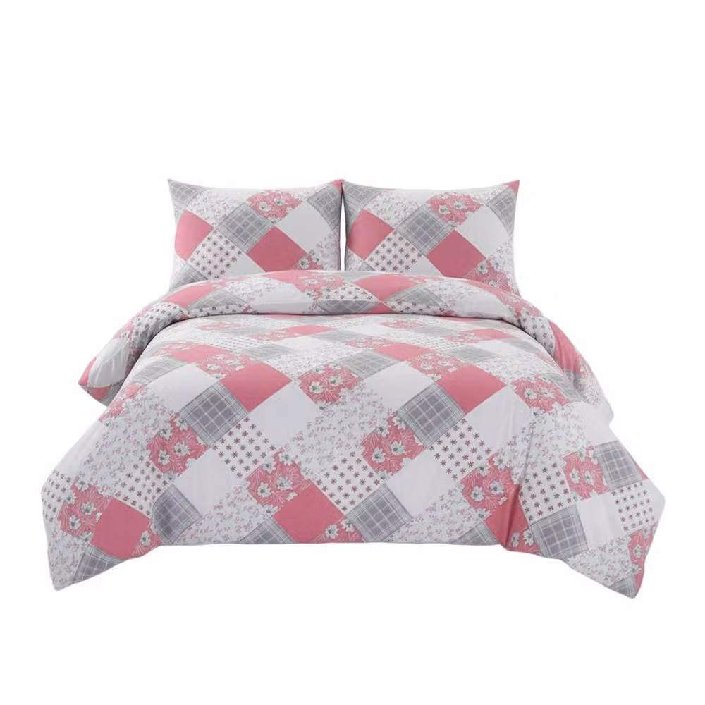 Home Sweet Home UK Fernleigh Floral Design Polycotton Duvet Cover and Pillowcase Set in Pink, W/D/H: 220 x 220 x 180 x 200 cm – 2