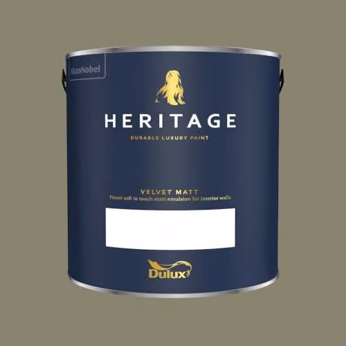 Dulux Trade Heritage Matt Paint in Dh Drab Green, 2.5l – 2