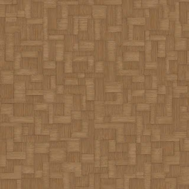 Grandeco Camu Geometric Blocks Textured Wallpaper in Brown
