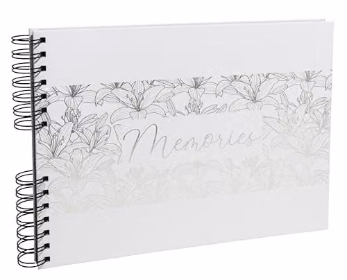 Exacompta Titane Coco Photo Album with Spiral Binding, 50 Black Pages for 150 Photos, W: 32 cm, H: 22 cm